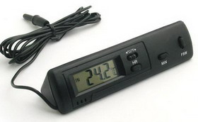 Thermometer with InOut Sensors and Clock DS-1